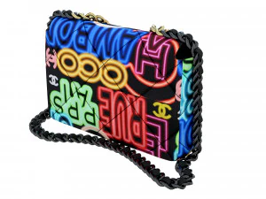 19 Bag Black Print Fabric 3D Model