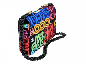 19 Bag Black Print Fabric 3D Model