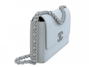 19 Bag Black Print Fabric 3D Model