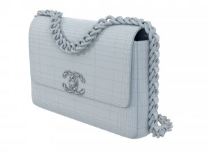 19 Beutel Wei&szlig; 3D Modell