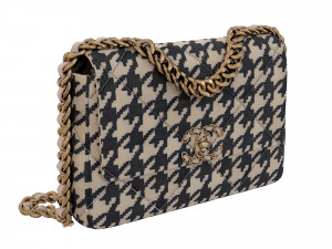 19 Bag Maxi Tweed Fabric Modello 3D