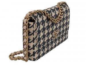 19 Bag Maxi Tweed Fabric Modelo 3D