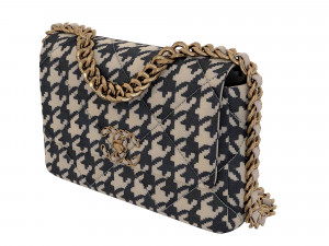 19 Bag Maxi Tweed Fabric Modelo 3D