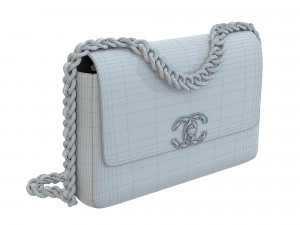 19 Bag Maxi Tweed Fabric 3D Модель