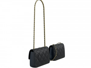 Bag Small Flap Black Modèle 3D