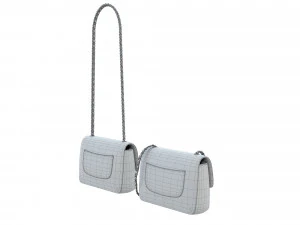 Bag Small Flap Black 3D Model
