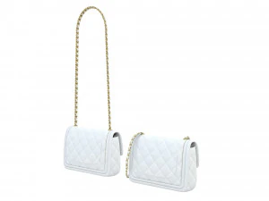Bag Small Flap White 3D Model