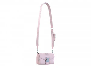 Pocket nylon and brushed leather bag 3D Model