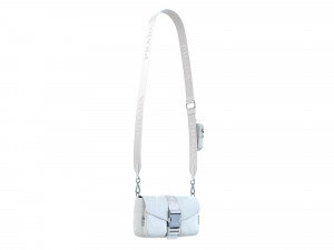 Pocket nylon and brushed leather bag 3D Модель