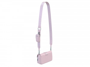 Pocket nylon and brushed leather bag 3D Модель