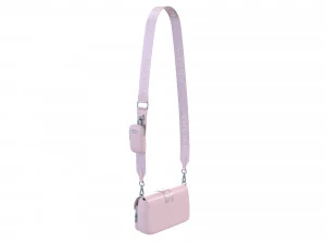 Pocket nylon and brushed leather bag 3D Model