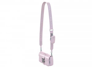 Pocket nylon and brushed leather bag 3D Model