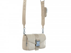 Pocket nylon and brushed leather bag 3D Модель