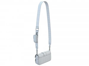 Pocket nylon and brushed leather bag 3D Model