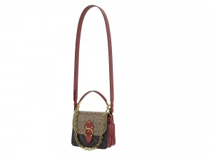 Beat Bag Brown Signature Canvas 3D Model
