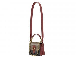 Beat Bag Brown Signature Canvas 3Dモデル