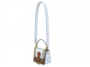 Beat Bag White Signature Canvas 3Dモデル