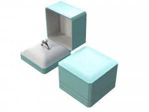 Ring with Tiffany Box 3D Model