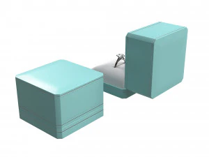 Ring with Tiffany Box 3D Model
