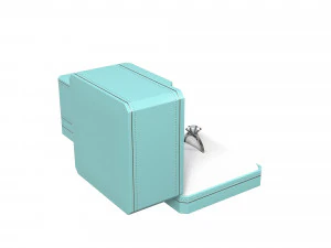 Ring with Tiffany Box 3D Model