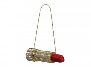 Lipstick Purse Clutch Bag Modelo 3D