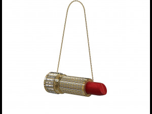 Lipstick Purse Clutch Bag Modelo 3D