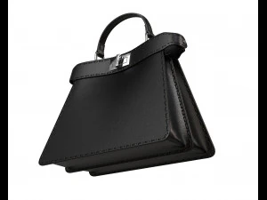 Peekaboo Bag Black 3D Model