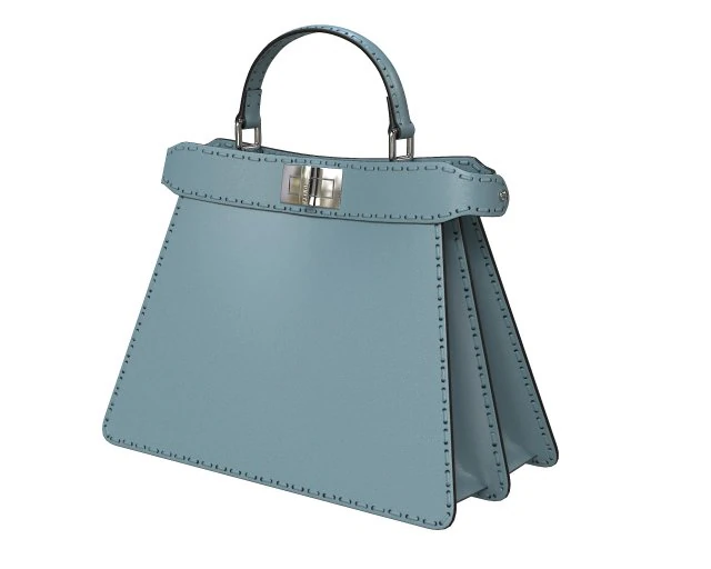Peekaboo Bag Blue 3D Model .c4d .max .obj .3ds .fbx .stl .blend
