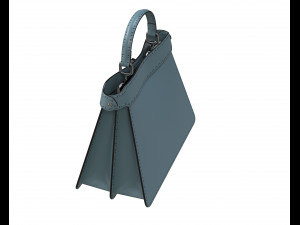 Peekaboo Bag Blue 3D Model