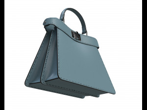 Peekaboo Bag Blue 3D Model