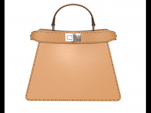 Peekaboo Bag Brown 3D 모델