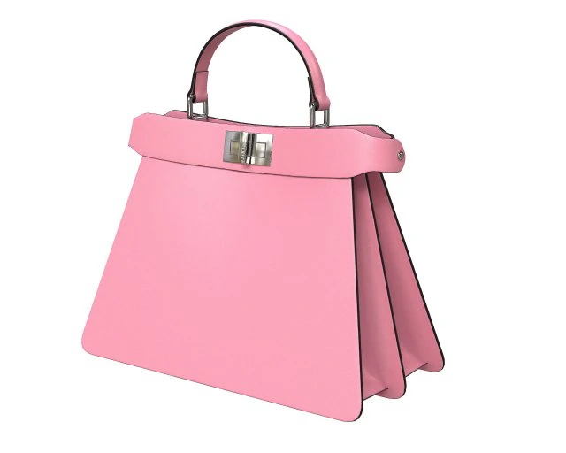 Peekaboo Bag Pink 3D Model .c4d .max .obj .3ds .fbx .stl .blend