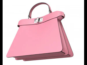 Peekaboo Bag Pink 3D Model