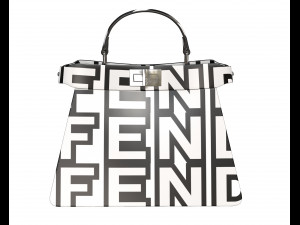 Peekaboo Bag White Logo Modello 3D
