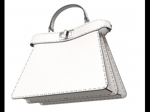 Peekaboo Bag White 3D Model
