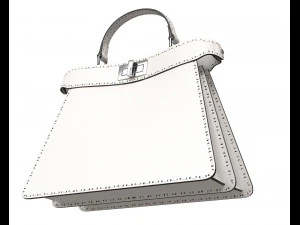 Peekaboo Bag White 3D Model