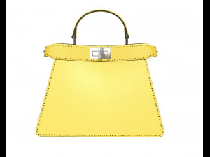 Peekaboo Bag Yellow 3D Model
