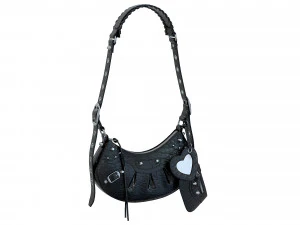 Le Cagole Shoulder Bag Black Crocodile 3D Model