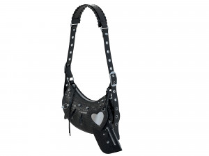 Le Cagole Shoulder Bag Black Crocodile 3D 模型