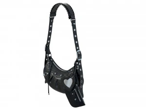 Le Cagole Shoulder Bag Black Crocodile 3D Model