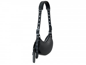 Le Cagole Shoulder Bag Black Crocodile 3D 模型