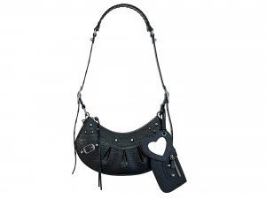 Le Cagole Shoulder Bag Black Crocodile 3D Model