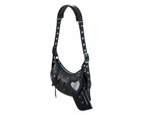Le Cagole Shoulder Bag Black Leather 3D Модель