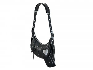Le Cagole Shoulder Bag Black Leather 3D Model