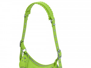 Le Cagole Shoulder Bag Green Leather Modèle 3D