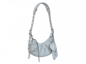 Le Cagole Shoulder Bag Green Leather Modèle 3D