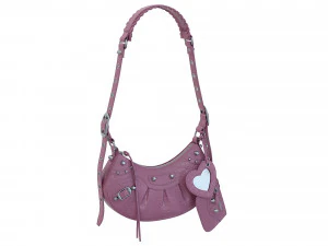 Le Cagole Shoulder Bag Pink Crocodile 3D Model