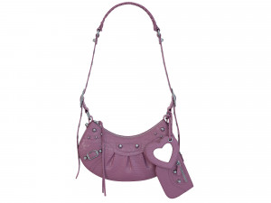 Le Cagole Shoulder Bag Pink Crocodile Model 3D