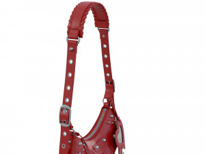 Le Cagole Shoulder Bag Red Leather 3D Модель