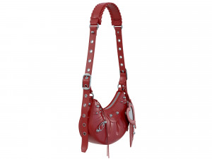 Le Cagole Shoulder Bag Red Leather 3D Модель